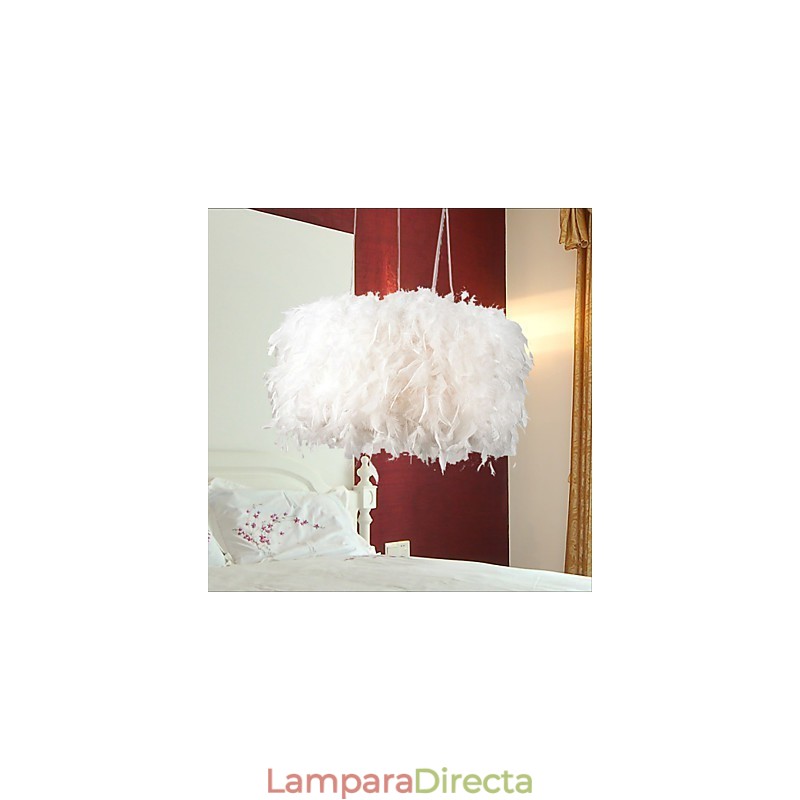 Lámpara de araña moderna con plumas de moda de gran venta
