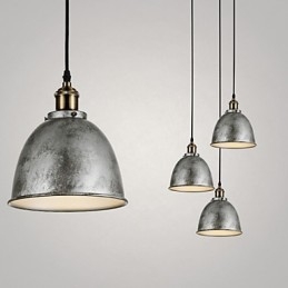 Lámparas colgantes de 1 luz, estilo antiguo vintage, estilo industrial, hierro y metales, lámpara colgante.
