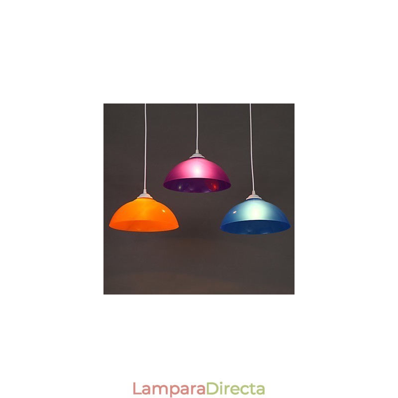 Lámpara colgante de acrílico transparente de un solo cabezal para supermercado