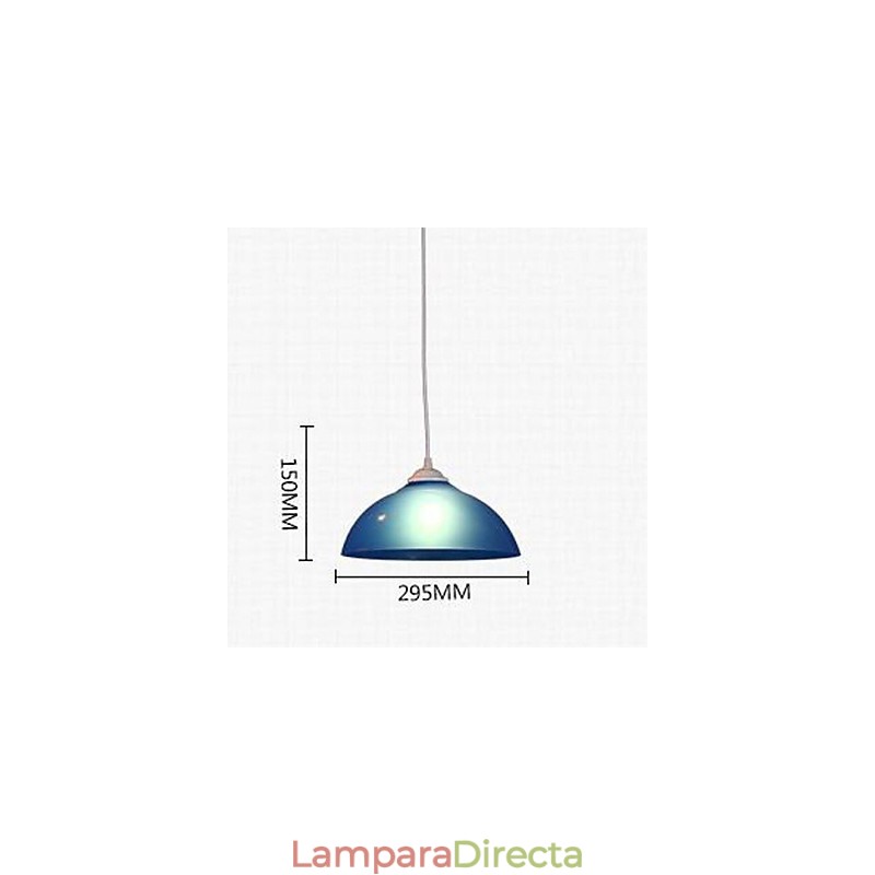 Lámpara colgante de acrílico transparente de un solo cabezal para supermercado