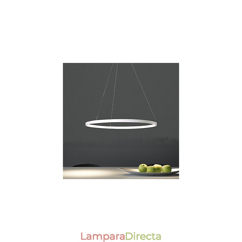 Lámpara colgante de diseño moderno con anillo de alta calidad.