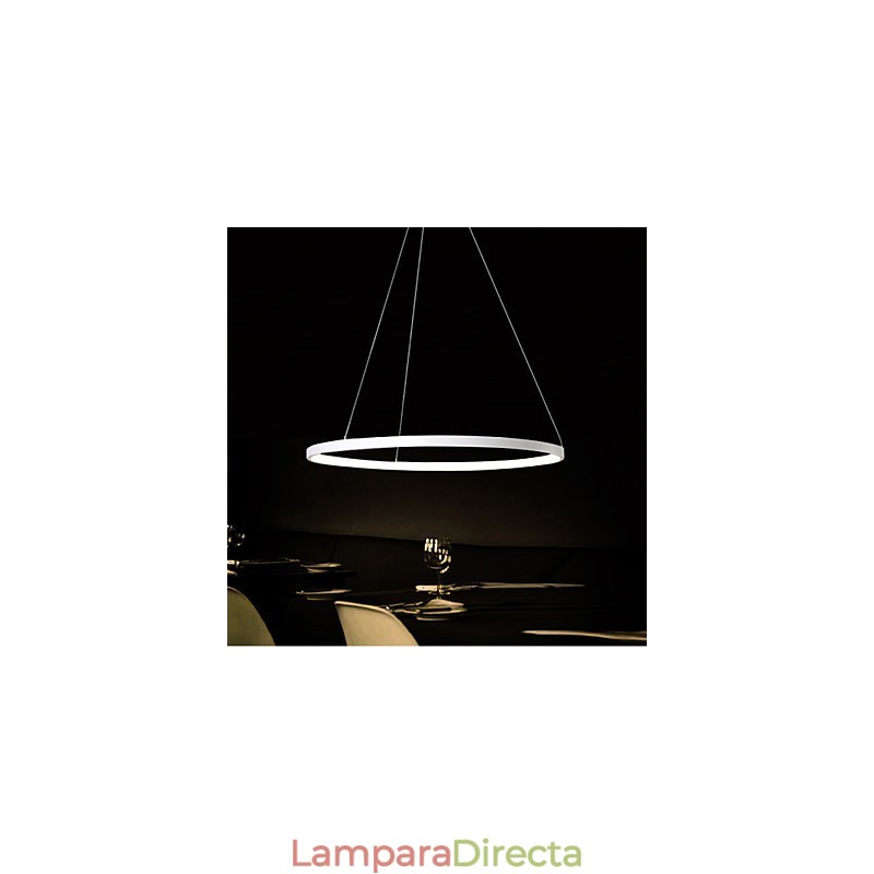Lámpara colgante de diseño moderno con anillo de alta calidad.