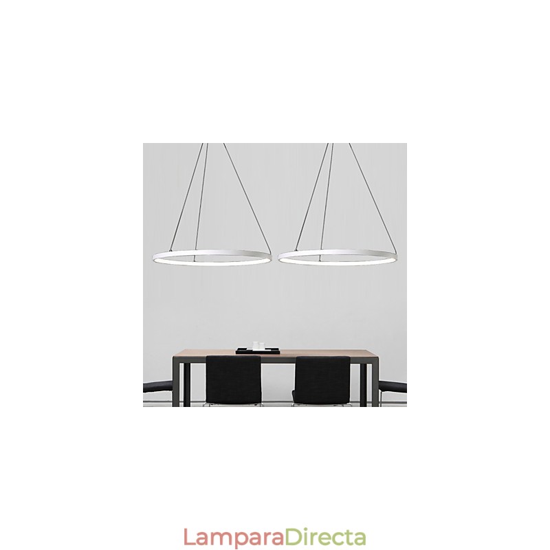 Lámpara colgante de diseño moderno con anillo de alta calidad.