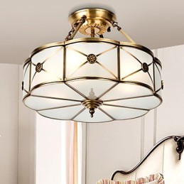Lámpara de techo de cobre con diseño decorativo contemporáneo moderno