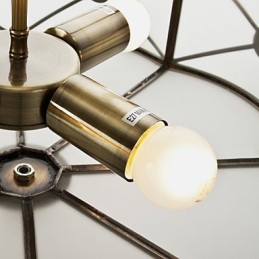 Lámpara de techo de cobre con diseño decorativo contemporáneo moderno