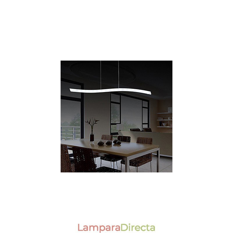 Lámpara colgante contemporánea moderna de cromo