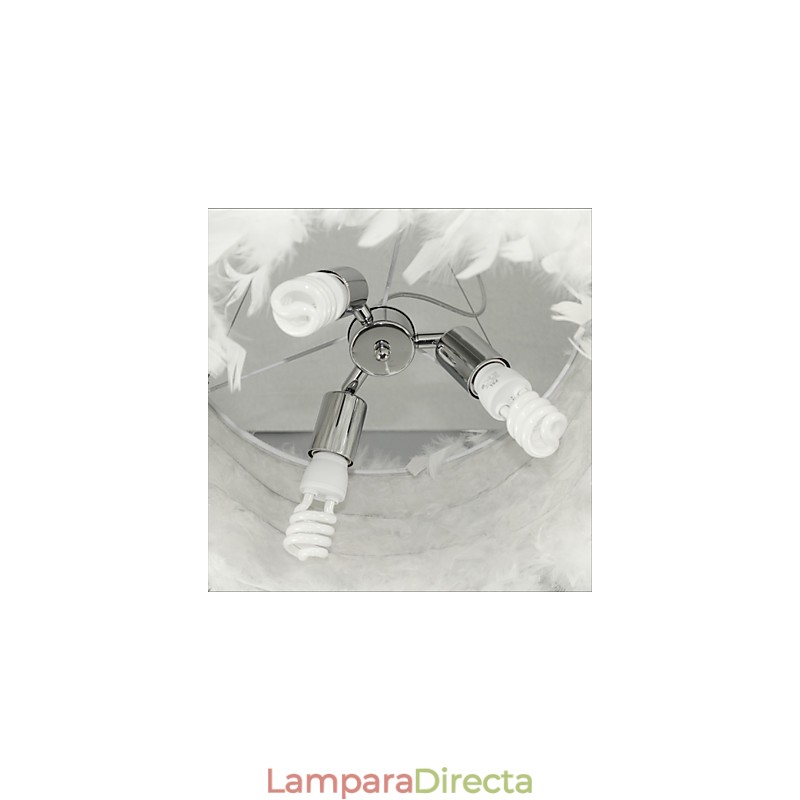 Lámpara de araña moderna con plumas de moda de gran venta