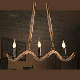 Lámpara colgante de metal galvanizado estilo retro, clásica, tradicional y campestre.