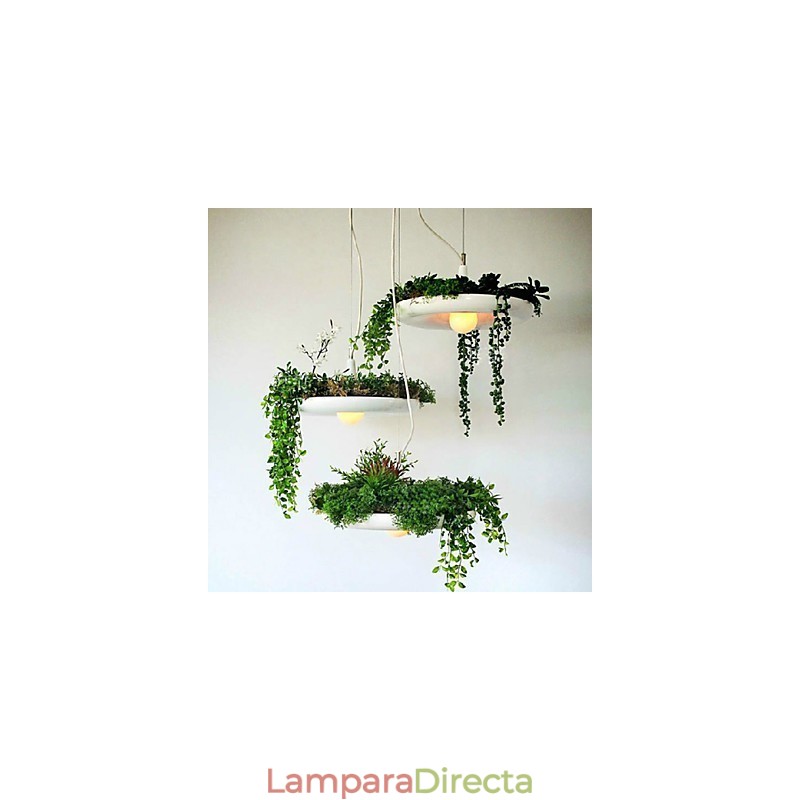 Lámpara colgante de aluminio nórdica creativa, estilo minimalista, para jardín, sin suelo, para plantas.