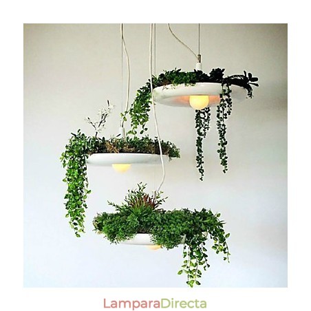 Lámpara colgante de aluminio nórdica creativa, estilo minimalista, para jardín, sin suelo, para plantas. Lámpara colgante de aluminio nórdica creativa, estilo minimalista, para jardín, sin suelo, para plantas.
