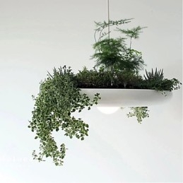 Lámpara colgante de aluminio nórdica creativa, estilo minimalista, para jardín, sin suelo, para plantas.