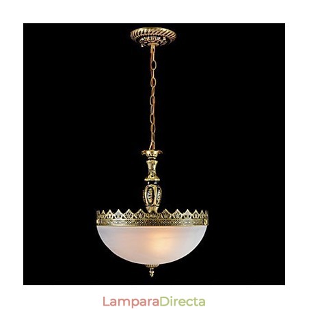 Lámpara colgante de metal de bronce retro, clásica y tradicional. Lámpara colgante de metal de bronce retro, clásica y tradicional.