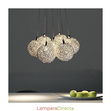 Lámpara colgante moderna y contemporánea de metal galvanizado en estilo mini Lámpara colgante moderna y contemporánea de metal galvanizado en estilo mini