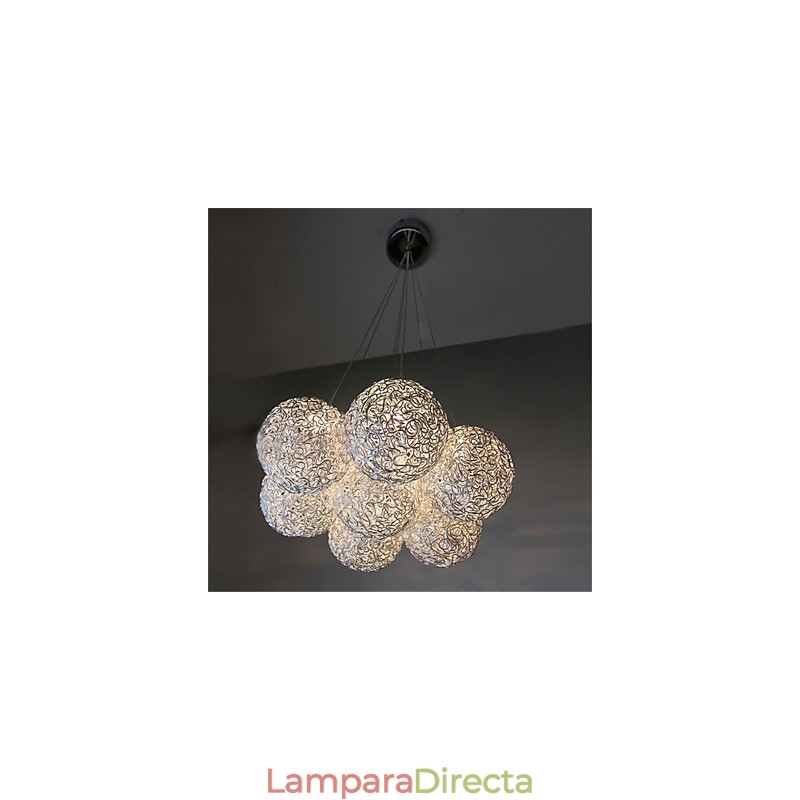Lámpara colgante moderna y contemporánea de metal galvanizado en estilo mini