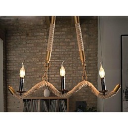 Lámpara colgante de metal galvanizado estilo retro, clásica, tradicional y campestre.