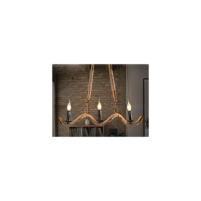 Lámpara colgante de metal galvanizado estilo retro, clásica, tradicional y campestre.