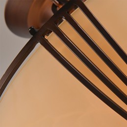 Lámpara colgante de metal con pintura estilo rústico vintage en miniatura
