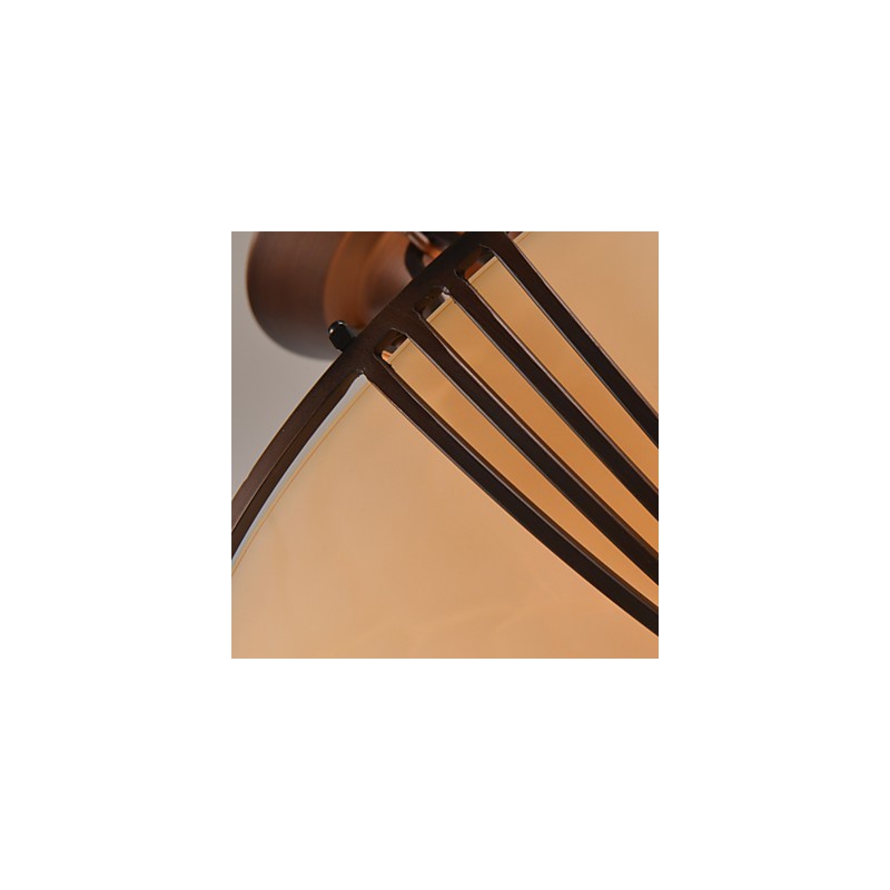 Lámpara colgante de metal con pintura estilo rústico vintage en miniatura
