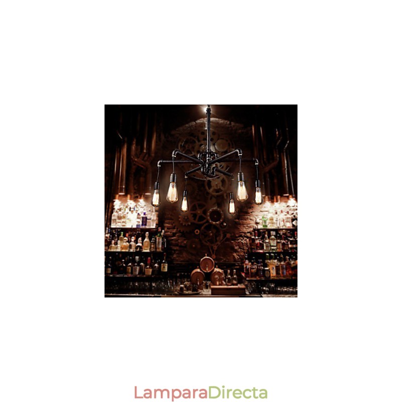 Lámpara de techo de metal retro para cafetería