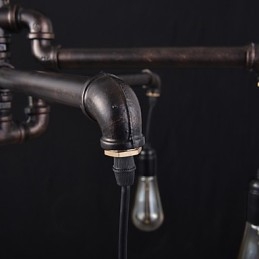 Lámpara de techo de metal retro para cafetería