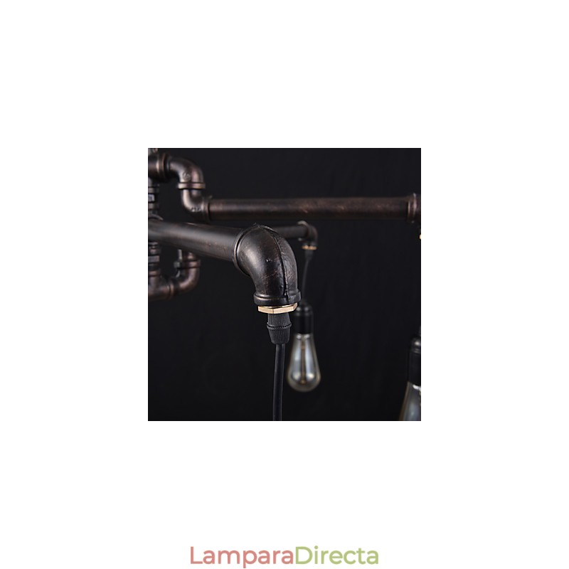 Lámpara de techo de metal retro para cafetería