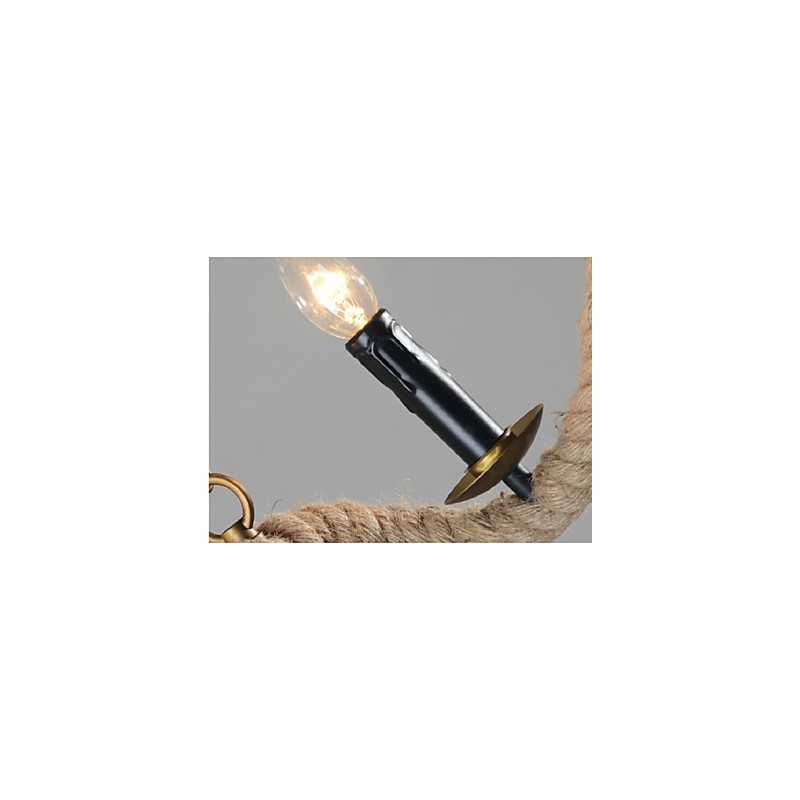 Lámpara colgante de metal galvanizado estilo retro, clásica, tradicional y campestre.