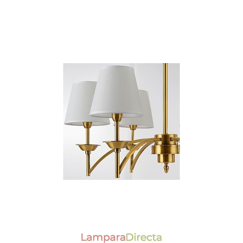 Lámpara colgante de diseño decorativo contemporáneo moderno en blanco puro