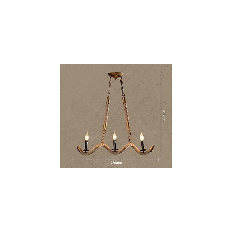 Lámpara colgante de metal galvanizado estilo retro, clásica, tradicional y campestre.