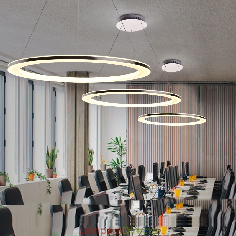 Lámparas colgantes modernas contemporáneas para sala de estar, comedor, niños, metal, control remoto