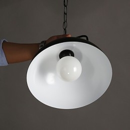 Lámpara colgante de hierro forjado de un solo cabezal con estilo industrial de estilo nórdico americano