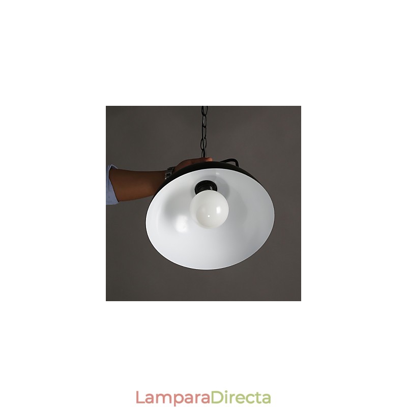 Lámpara colgante de hierro forjado de un solo cabezal con estilo industrial de estilo nórdico americano