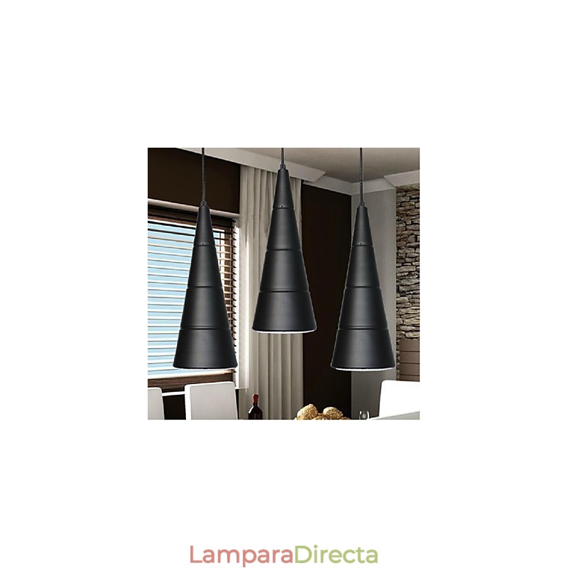 Lámpara colgante de metal con pintura de globo terráqueo contemporánea moderna