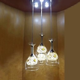 Lámparas colgantes modernas contemporáneas de vidrio