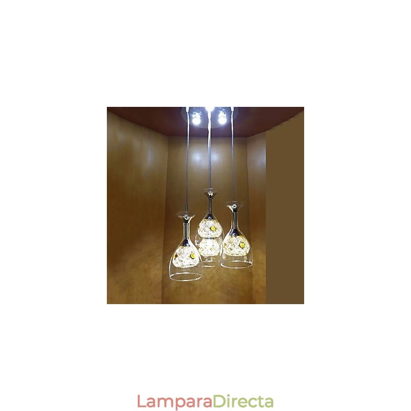 Lámparas colgantes modernas contemporáneas de vidrio