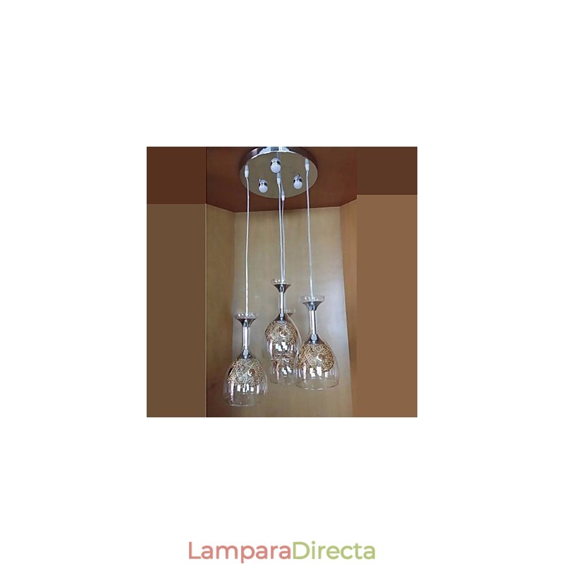 Lámparas colgantes modernas contemporáneas de vidrio