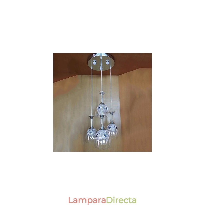 Lámparas colgantes modernas contemporáneas de vidrio