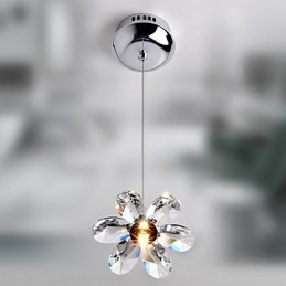 Lámpara colgante moderna contemporánea de cristal en estilo mini, galvanizada