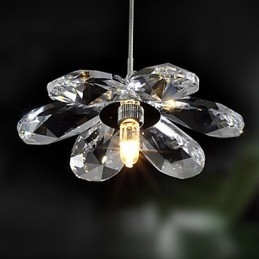 Lámpara colgante moderna contemporánea de cristal en estilo mini, galvanizada