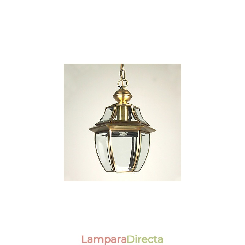 Lámpara colgante galvanizada estilo mini linterna clásica tradicional