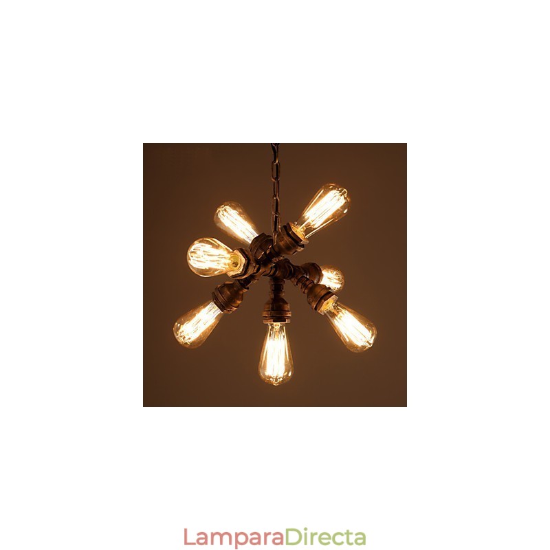 Lámparas colgantes tradicionales clásicas rústicas estilo cabaña vintage retro campestre
