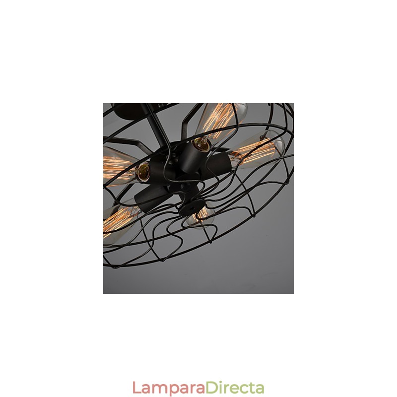 Lámpara de diseño industrial estilo country americano, lámpara personalizada, lámparas de techo con ventilador retro europeo
