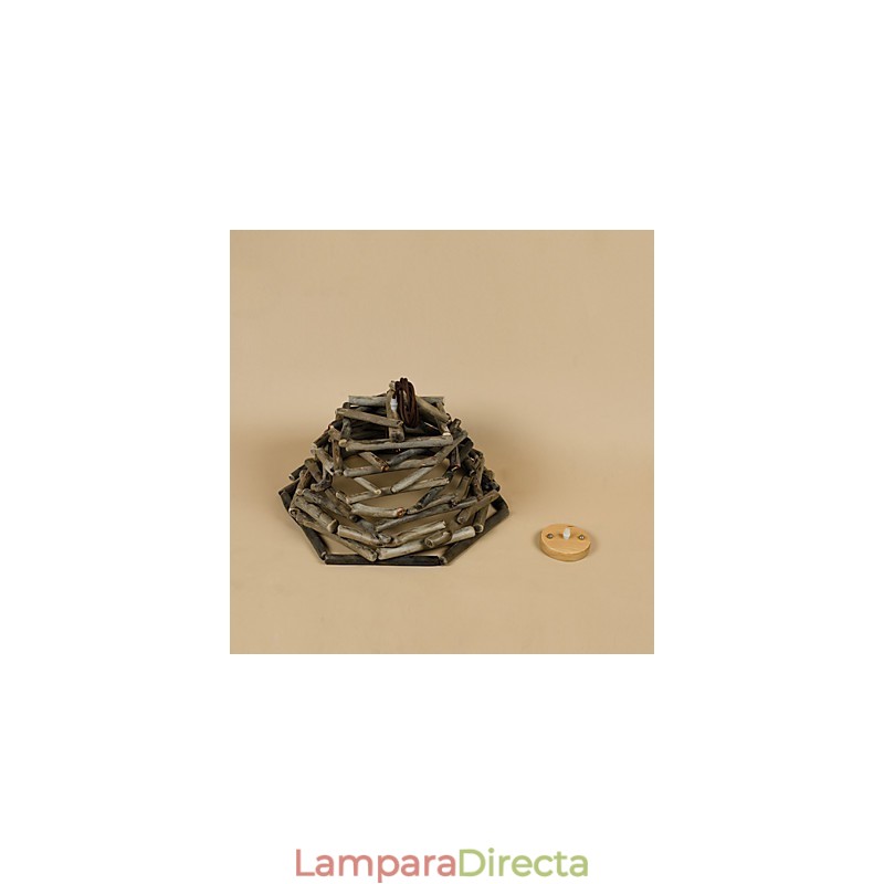 Lámparas de techo de madera clásicas retro, lámparas colgantes sencillas, lámpara colgante de cafetería