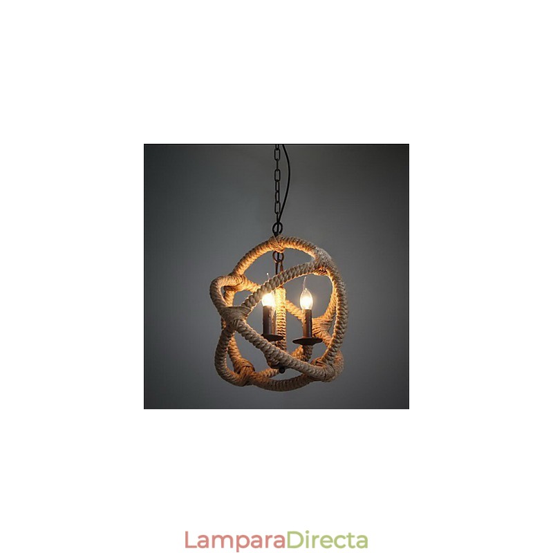 Lámparas colgantes tradicionales clásicas rústicas estilo cabaña vintage retro estilo campestre metal