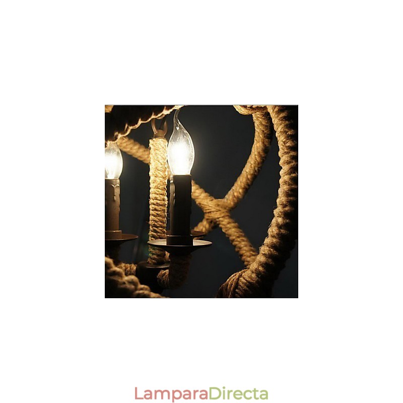 Lámparas colgantes tradicionales clásicas rústicas estilo cabaña vintage retro estilo campestre metal
