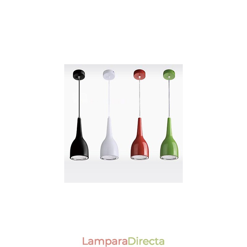 Lámpara colgante de metal con pintura de globo terráqueo contemporánea moderna