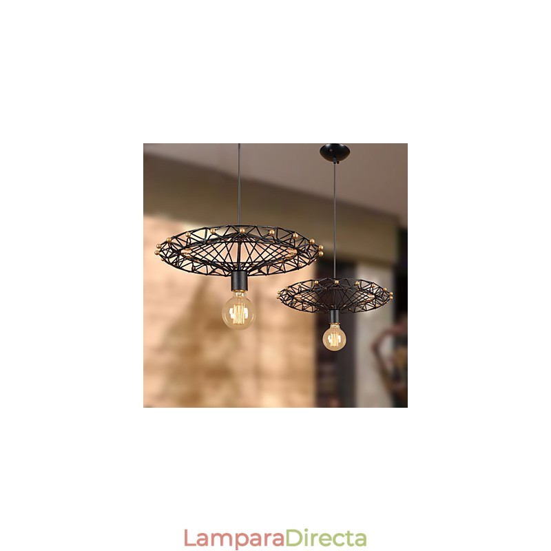Lámparas de techo de metal clásicas retro, lámparas colgantes sencillas, lámpara colgante de cafetería