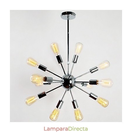 Lámpara de araña de metal galvanizado Lámpara de araña de metal galvanizado