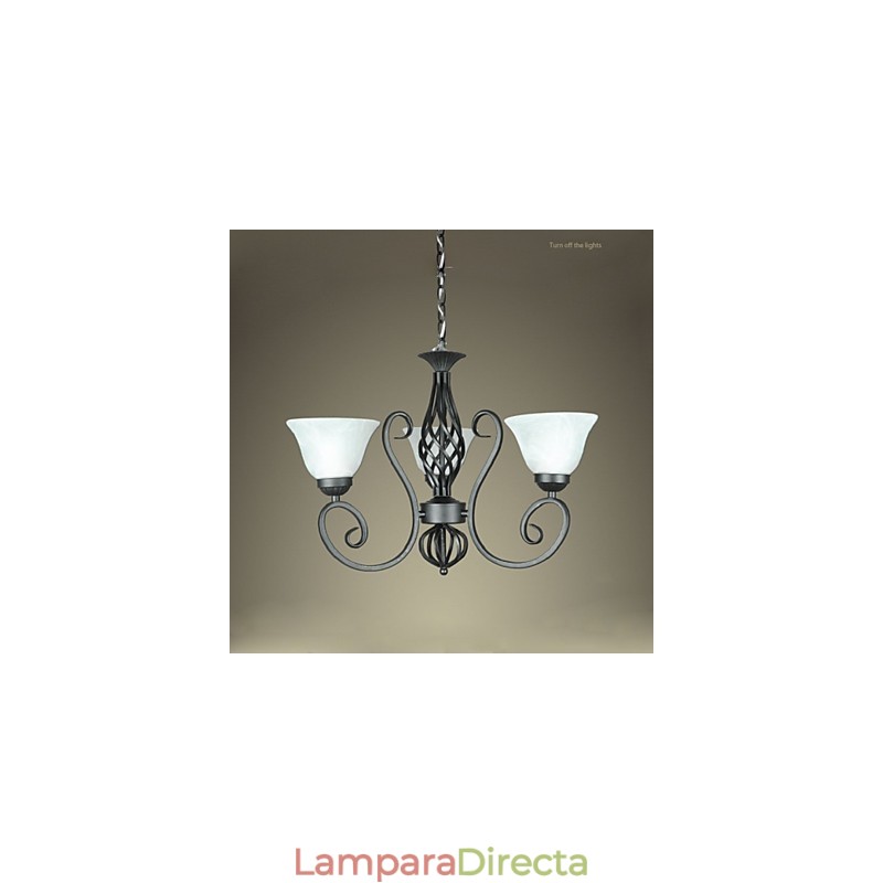 Lámpara de araña Jane de hierro forjado con diseño creativo de estilo europeo, iluminación decorativa.