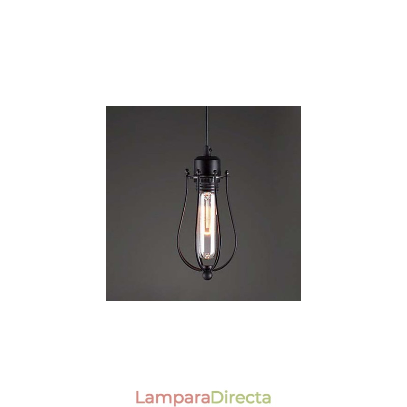 Lámpara colgante estilo jaulas diminutas, lámpara colgante estilo Edison para comidas, lámpara de araña restaurada para cafeterías.