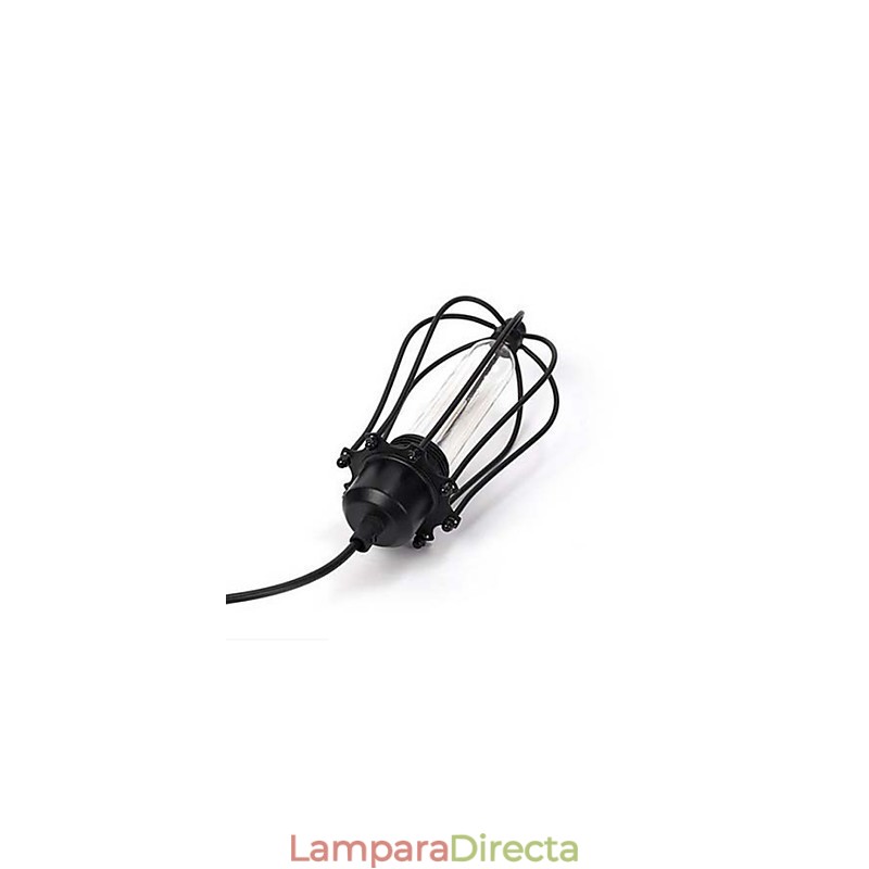 Lámpara colgante estilo jaulas diminutas, lámpara colgante estilo Edison para comidas, lámpara de araña restaurada para cafeterías.